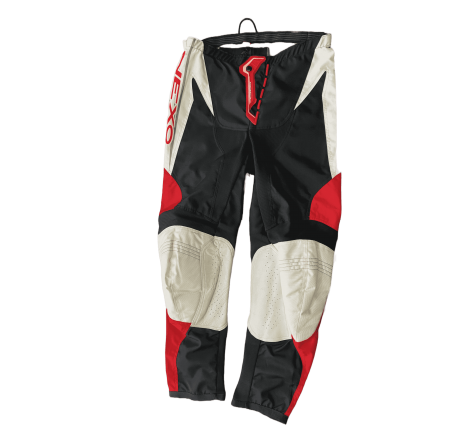 Pantalon MotoCross Rojo/Blanco