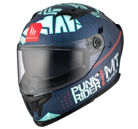 Casco MT Braker SV Punk Rider C7 brillo