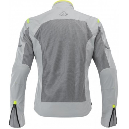 Chaqueta Mujer Acerbis Ramsey Vented CE Gris Amarillo Back