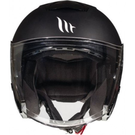 Casco MT Thunder 3 Sv Jet Solid A1 Negro mate Front
